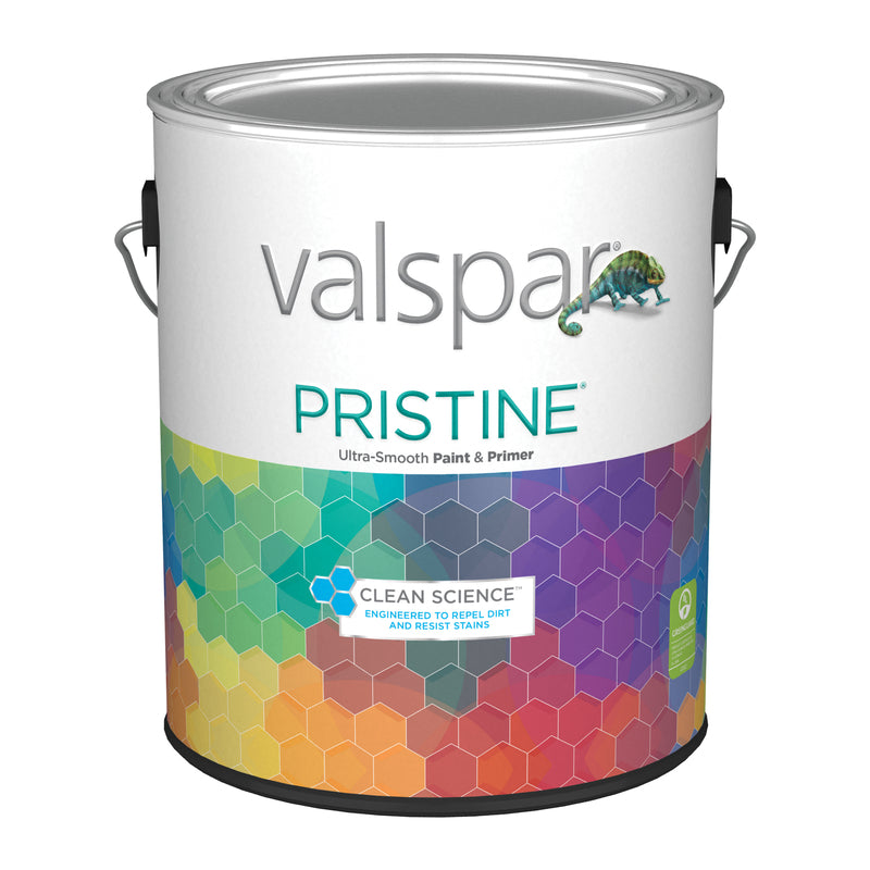 VALSPAR CORPORATION, Valspar Pristine Satin White Paint and Primer 1 qt