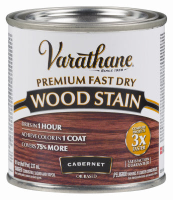 RUST-OLEUM CORP, Varathane Premium Fast Dry Semi-Transparent Cabernet Wood Stain 0.5 pt. (Pack of 4)